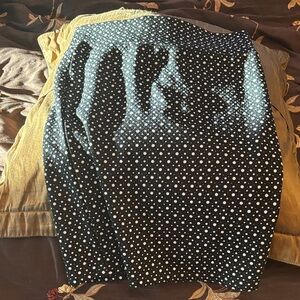 LuLaRoe Black and White Dotted Pencil Skirt